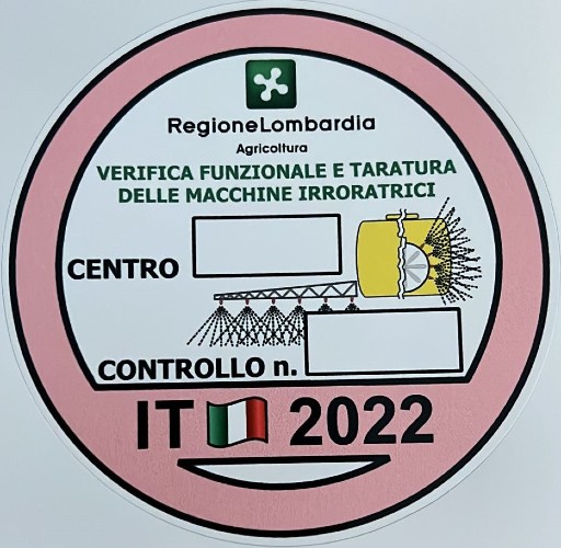 bollino 2022 verifica funzionale e taratura delle macchine irroratrici